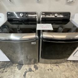 USED LG XL CAPACITY WASHER AND DRYER SET