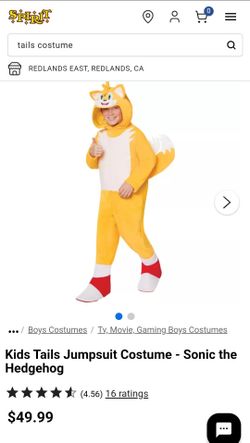 Kids Tails Jumpsuit Costume - Sonic the Hedgehog