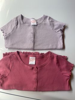 Jumping Beans Girls Ribbed Tops Size 7 – Set of 2