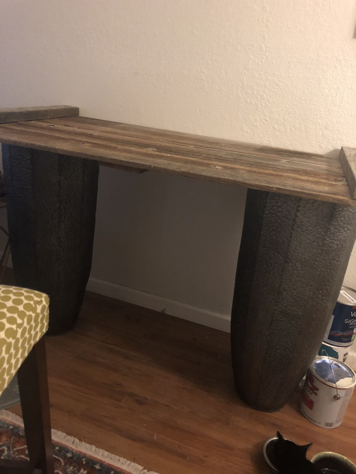Rustic-chic stand up desk/table