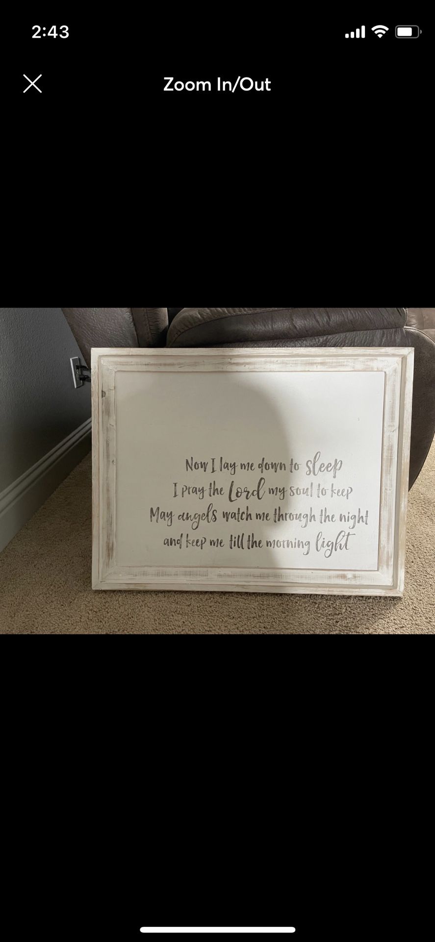 Hobby Lobby Prayer Nursery Frame