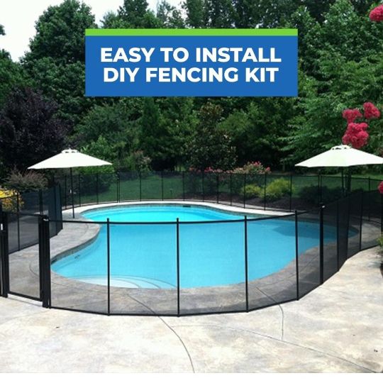 New Pool Fence Aluminum And Mesh Top quality  Black