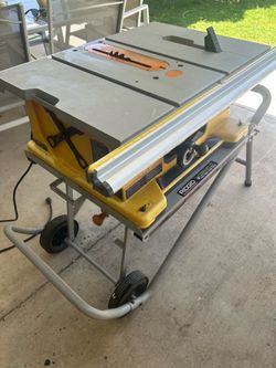 Ridge TS240-1 Table saw with work-N- haul it 2 wheel work
