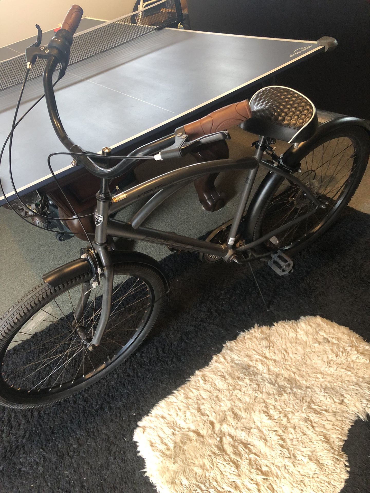 Looks π New !! Bayside Kent 2600 bike W/ Gears + New Bicycle Seat W/suspension -must Come To Huntington Beach