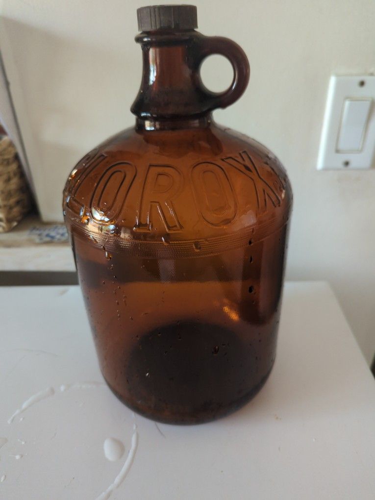 Old Glass Clorox Bottle..... 1 Gallon Size