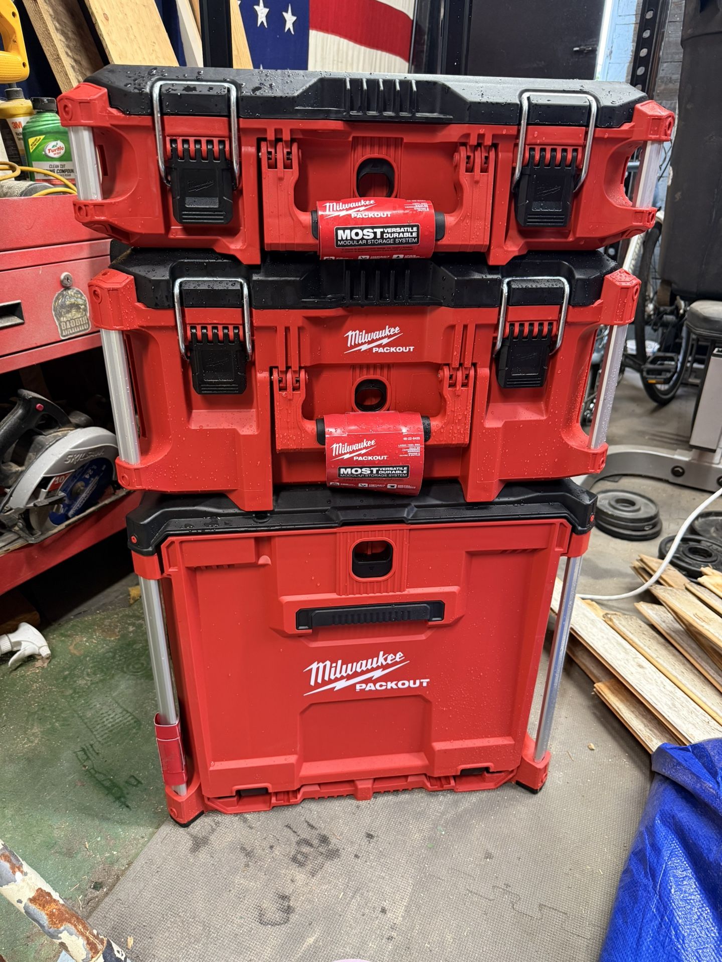 Packout Rolling Drawer Cabinet With Boxes