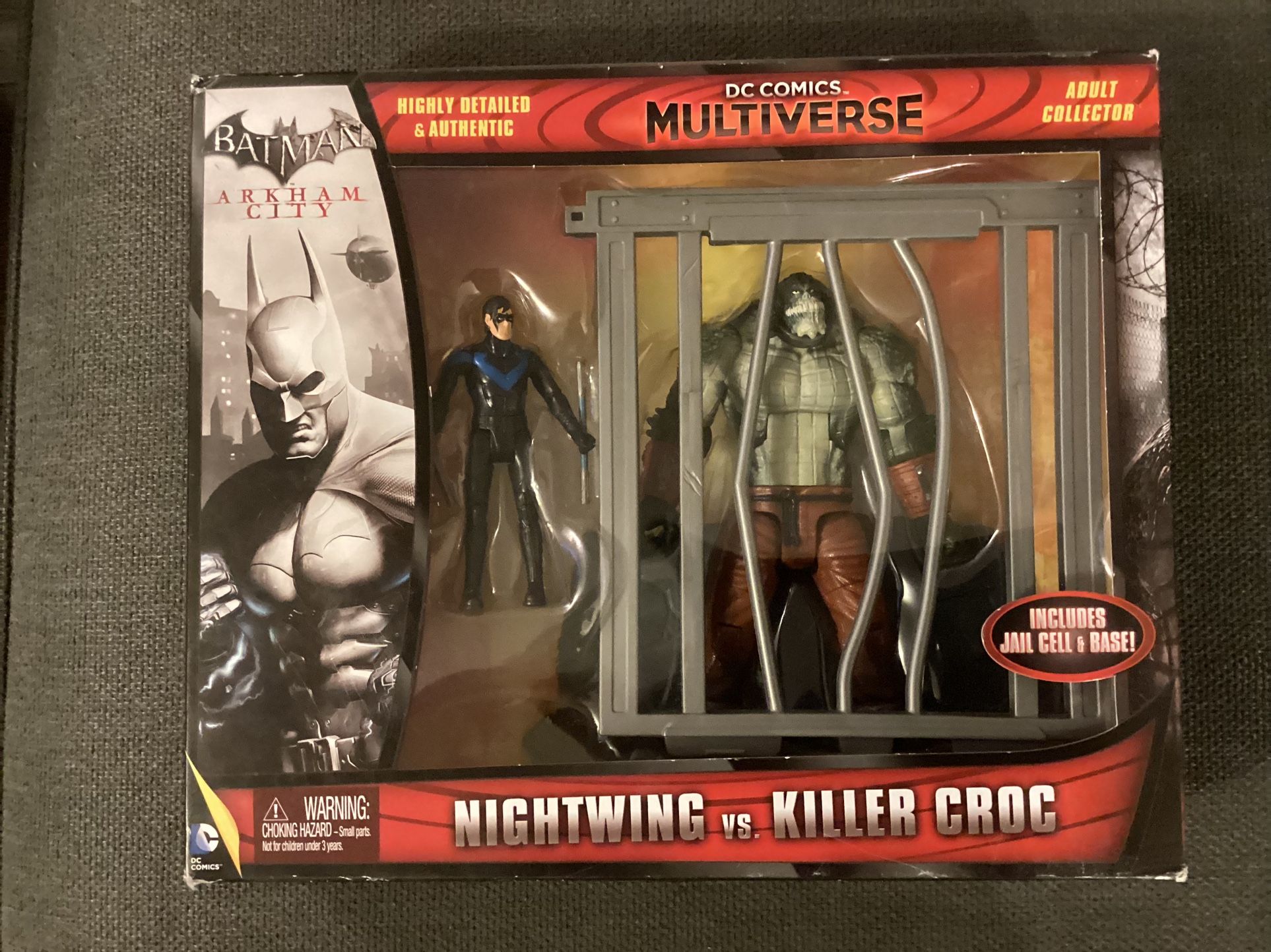 Dc Comics Multiverse Batman Arkham City NIGHTWING Vs KILLER CROC