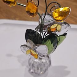 Crystal Flower Ornament 