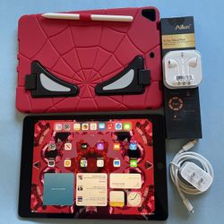 Apple IPad 7th Generation (10.2” Retina / IOS 18 / Touch ID ) 32GB with stylus pen, cool case  & Accessories (128GB $249) 