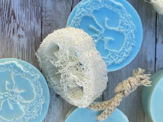 Shea Butter Exfoliating Loofah Soap