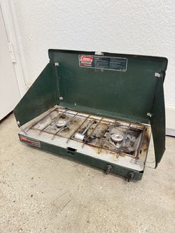 Vintage Coleman classic two-burner propane camping stove - Used