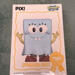 Thrilljoy PIX! SpongeBob Ghost Limited Edition Chase 7000 PCS  Figure