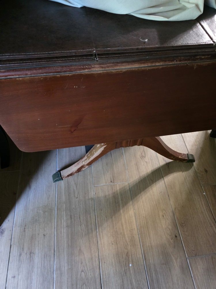 ANTIQUE Vintage TABLE WITH Drop Leaves
