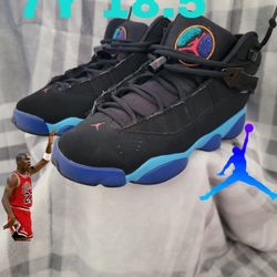 Air Jordan 6 Rings Aqua 7y W8.5