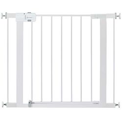 Safety 1st Easy Install Walk Thru Baby Gate for Doorways, Gate With Door, Dog Gates, Fits 29"-38", Easy Install 28" Tall, White