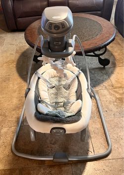 Graco DuetSoothe Swing and Rocker with Removable Swing Seat and 6 Swinging Speeds for Toddler Swing Seat and Swing Chair