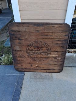 Antique Collectible Wabash Screen Door Co. Antique Stove Board 28" X 28" - has Age appropriate wear....asking $120.00