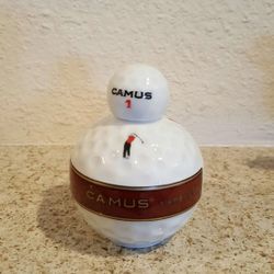 camus napoleon cognac golf ball miniator decanter lemoge castle france