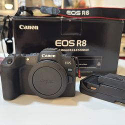 Canon - EOS R8 4K Video Mirrorless Camera (Body Only) - Black   
