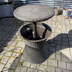 Outdoor Cooler Table