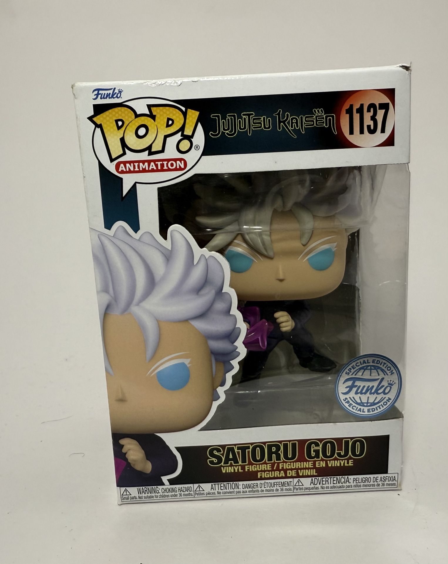 POP! ANIMATION SATORU GOJO JUJUTSU KAISEN 1137 *GREAT CONDITION*