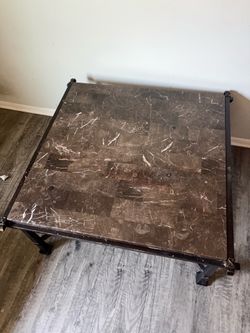 Thick / heavy Marble style living room table