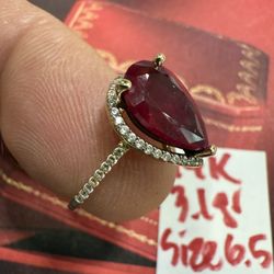 14K Solid Gold Wedding Ring 3.1Gr Size 6.5