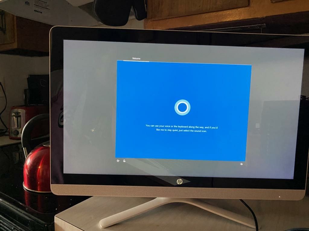 Hewlett Packard All-In-One desktop computer, touch screen