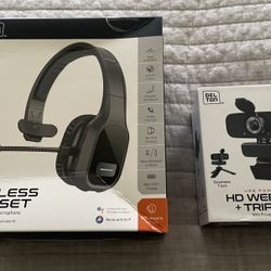 Delton Wireless Headset & Webcam