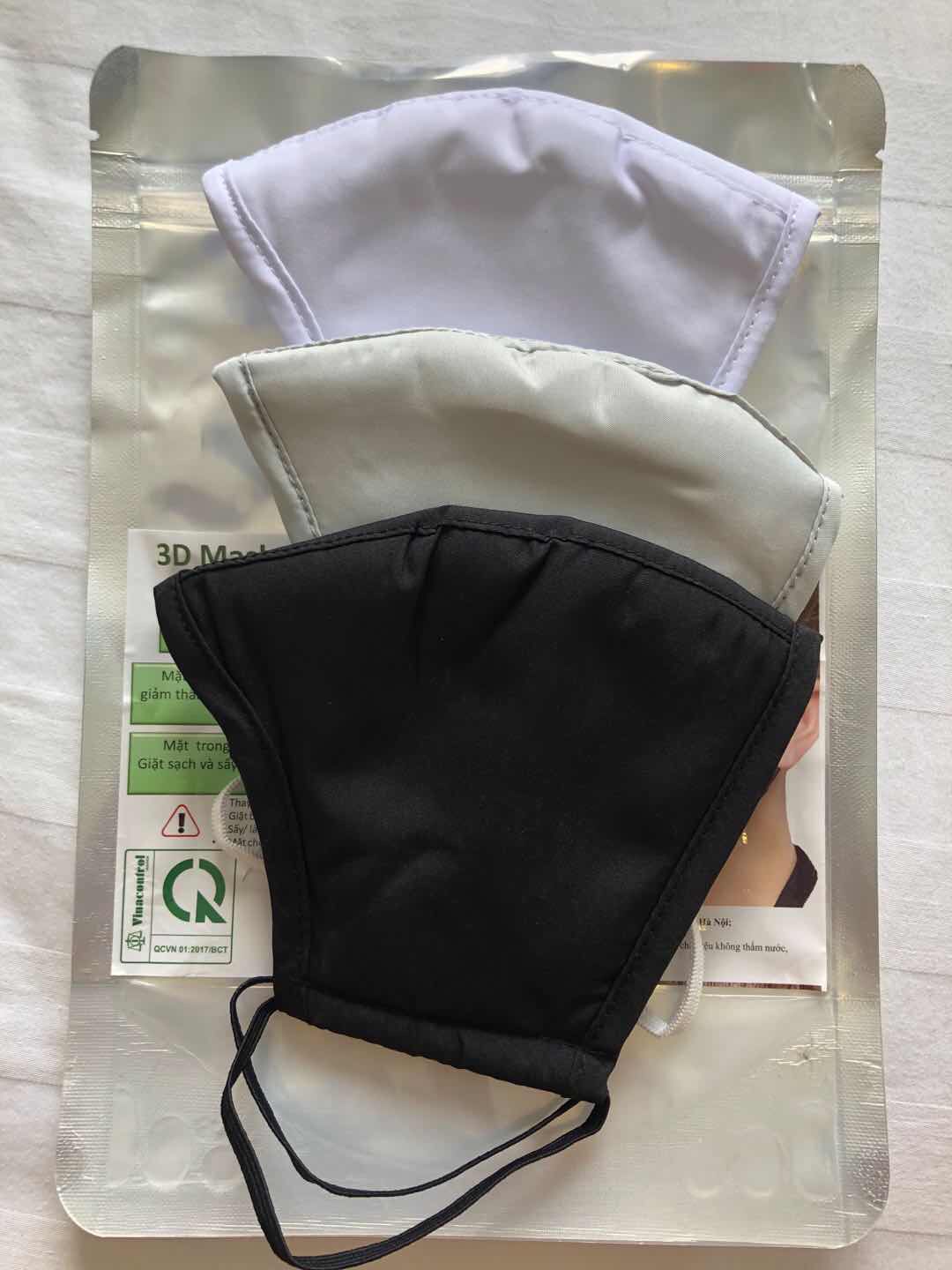 Adult cloth reusable and washable masks 3 per pack