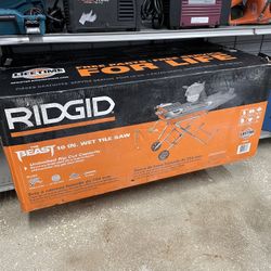 RIDGID 10” Wet Tile Saw ( THE BEAST ) Model: R4093