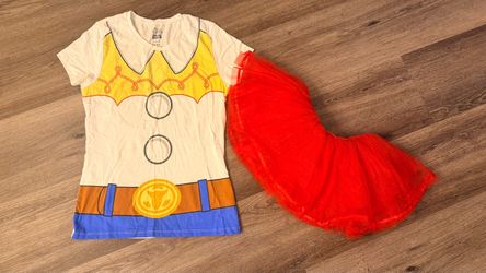 Toy Story Jessie Costume T-Shirt and Red Tutu medium size