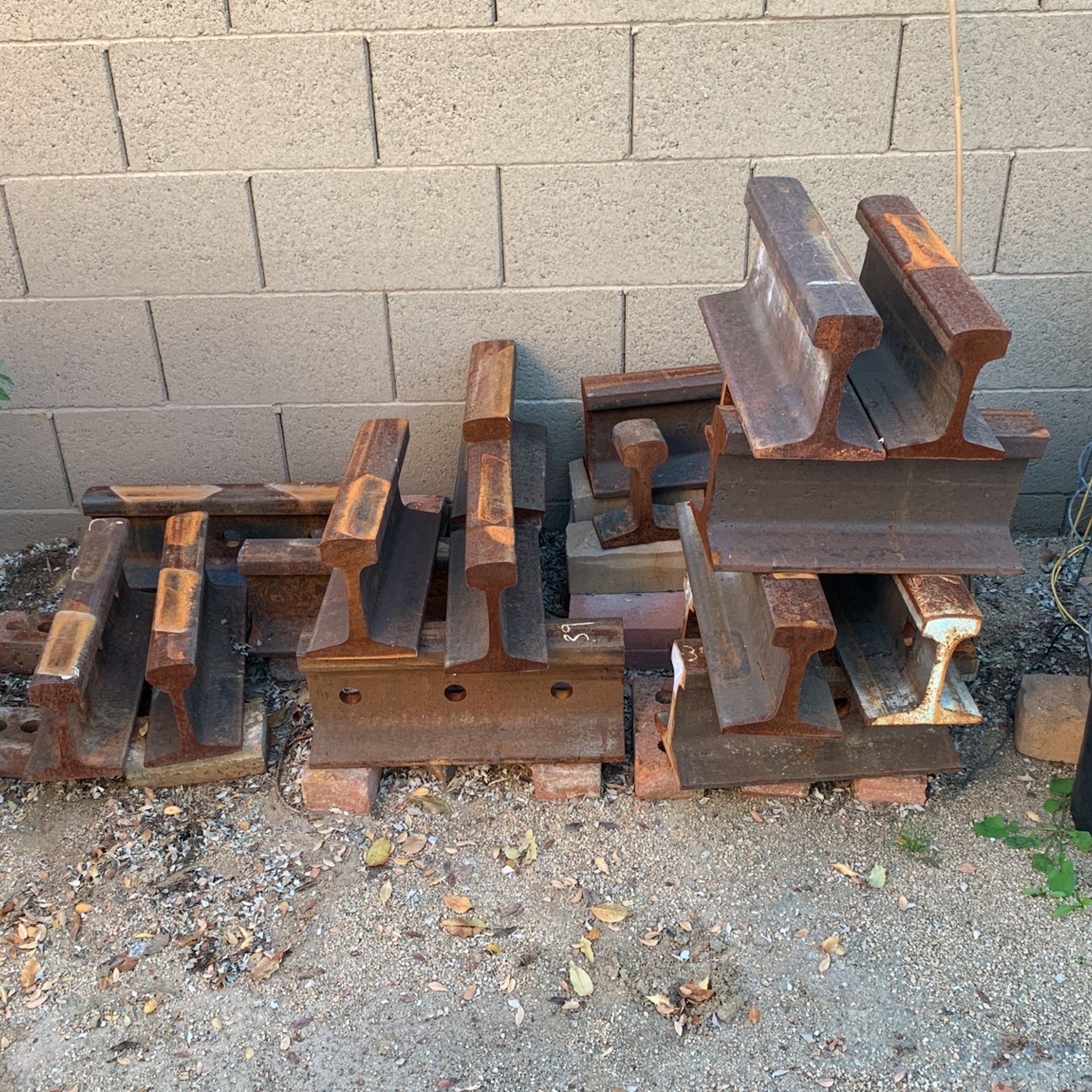 Anvil Material Railroad Track Pieces