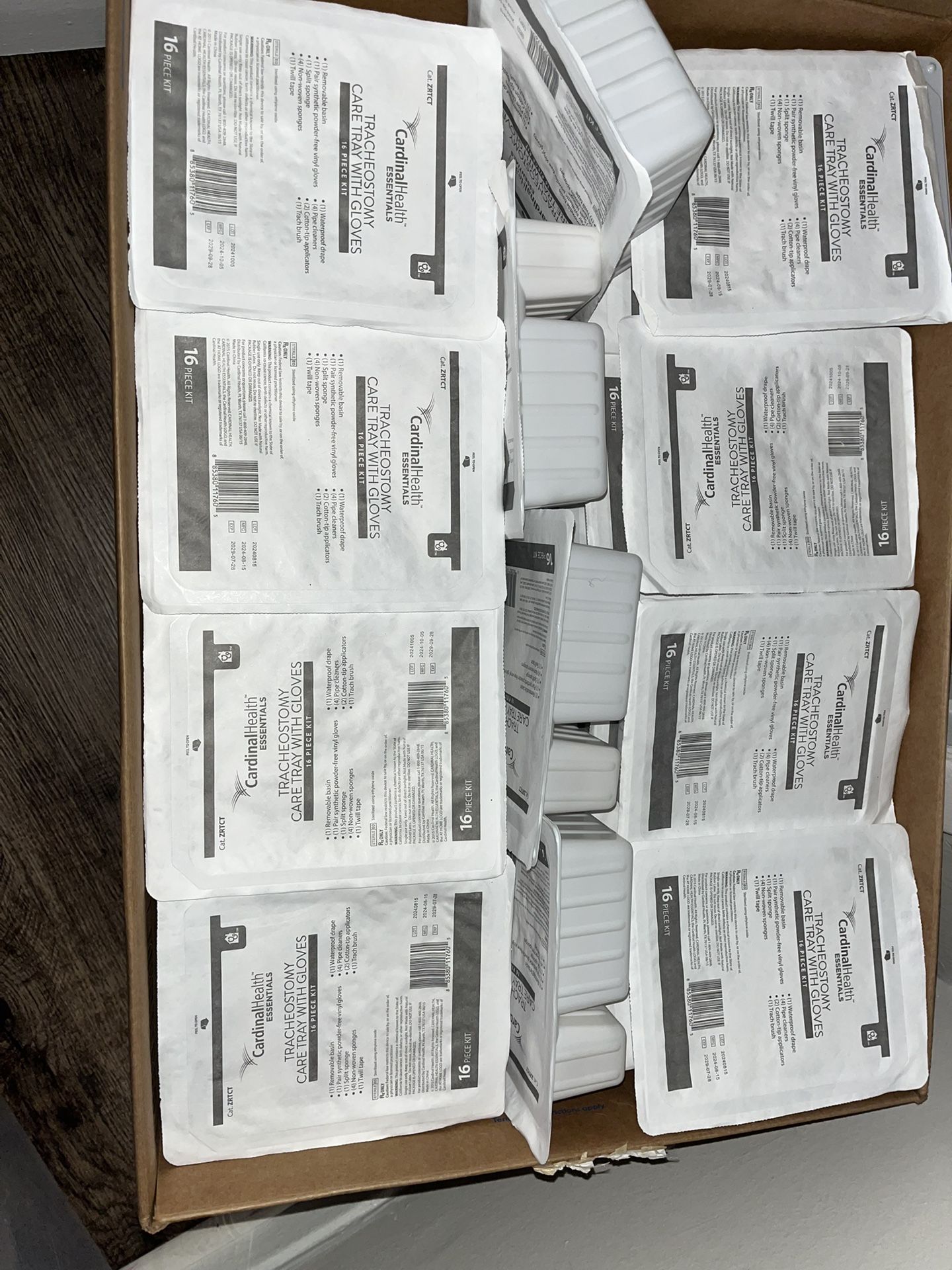 4 Boxes Of Trach Care Kits