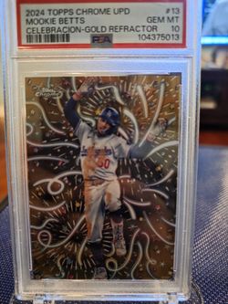 2024 Topps Chrome Mookie Betts Gold Refractor PSA 10
