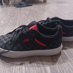 Vans Shoes Black Dark Grey Checkered