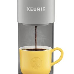 Keurig K-Mini Single Serve K-Cup Pod Coffee Maker, 6 to 12oz Brew size, with Cord Storage, Gray New