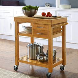 Brand New Bamboo Kitchen Kart $120