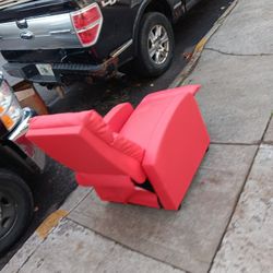 Red Leather Recliner 