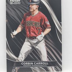 Corbin Carroll 2024 Topps Chrome Black Card