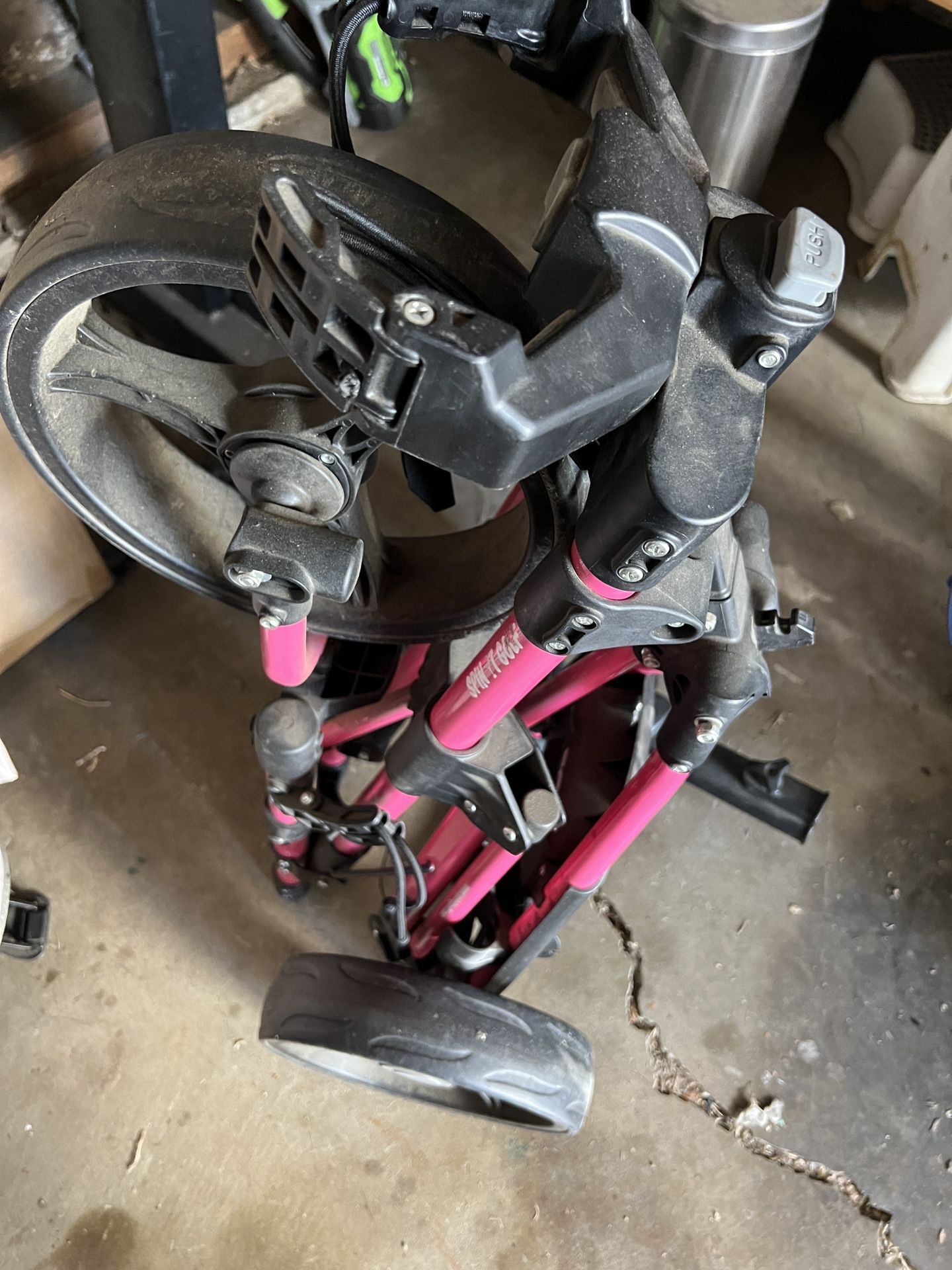 Golf Push Cart-pink