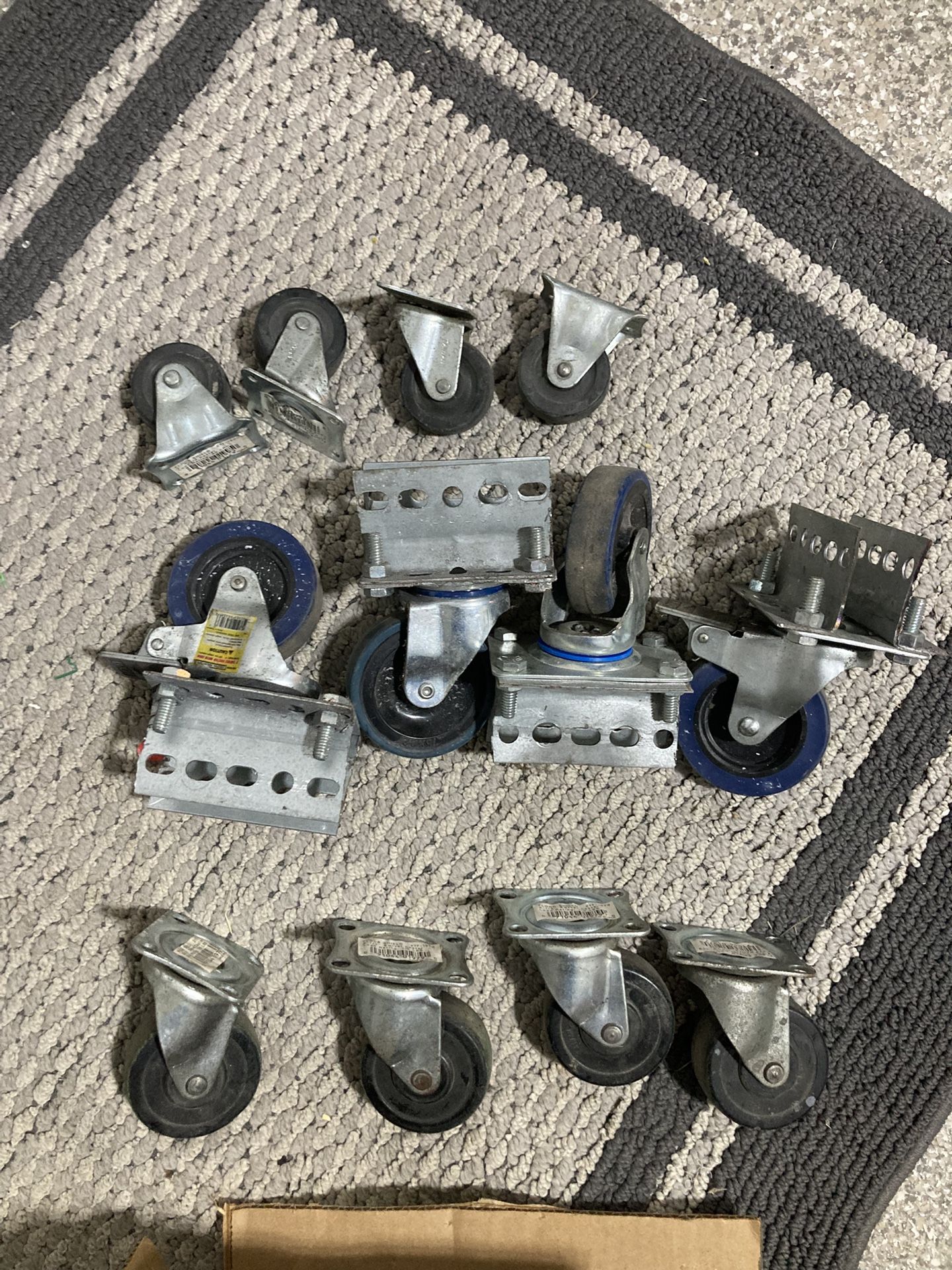 3 Sets of caster Wheels