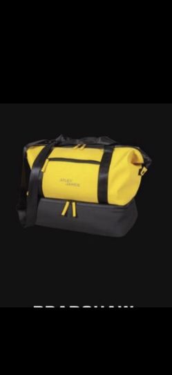 Yellow Black Duffel Bag New