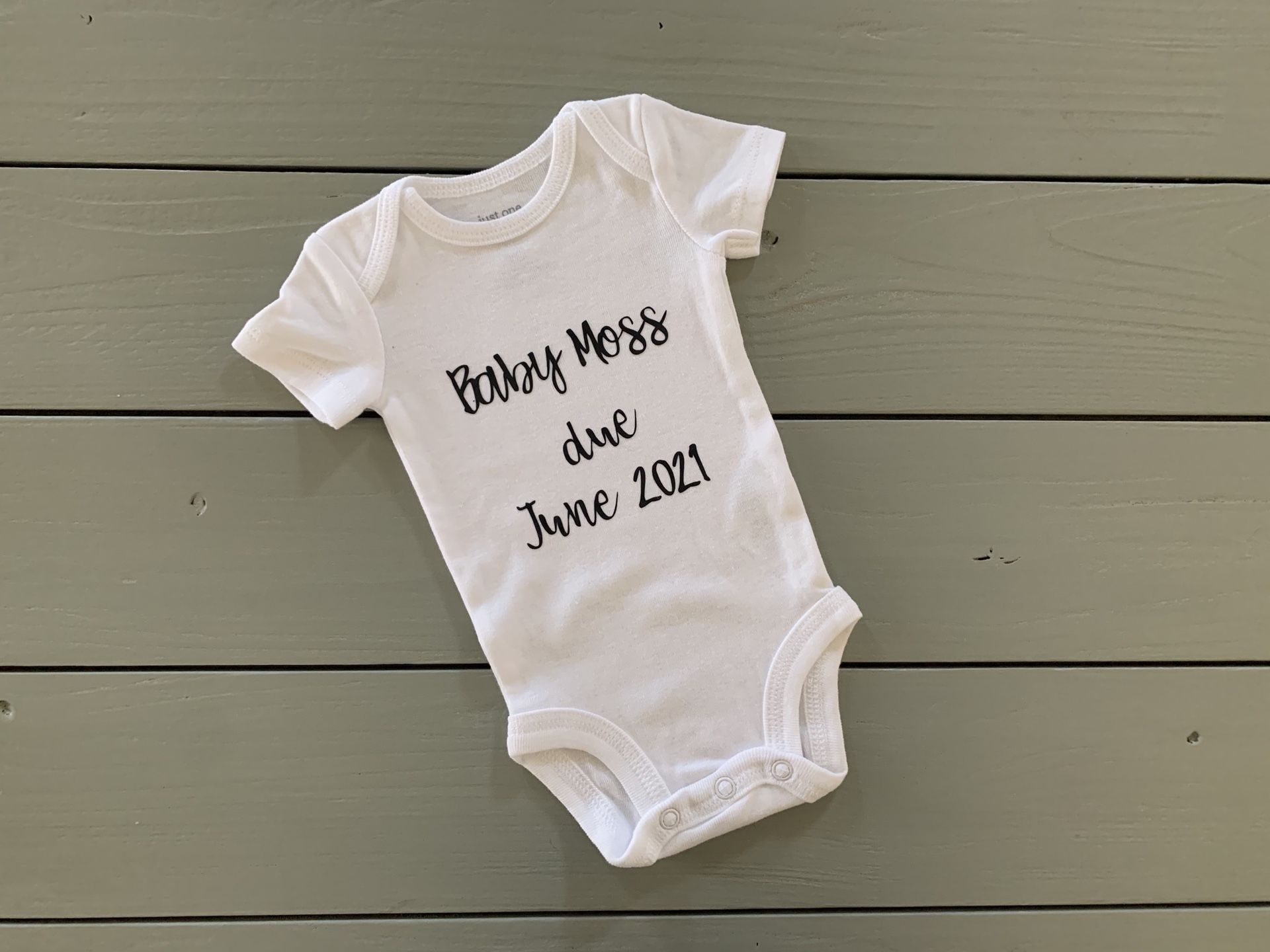 Baby Onesie Announcement