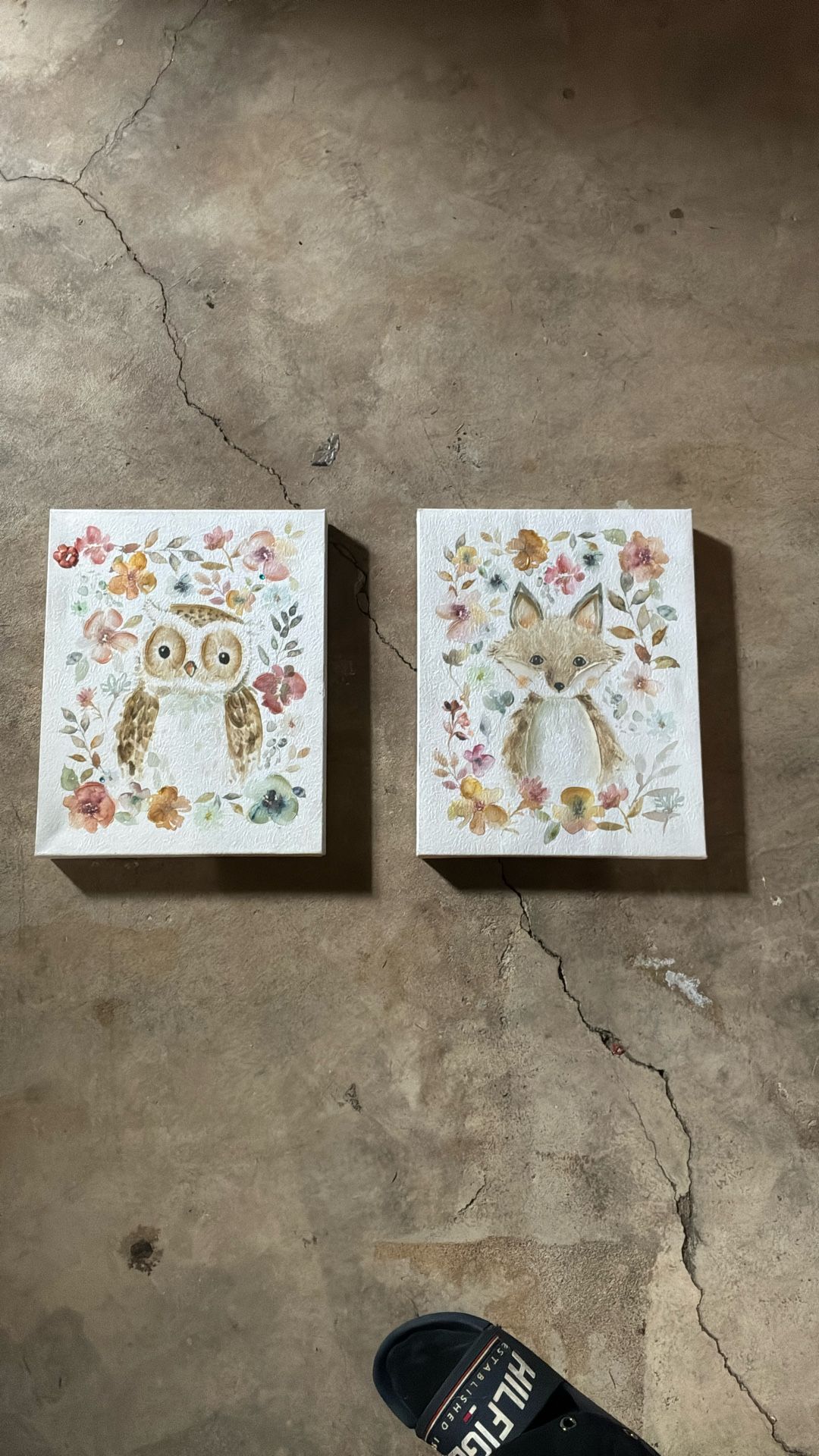Owl And Fox Painting