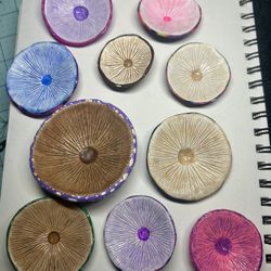 Mushroom Cap Trinket Dishes 