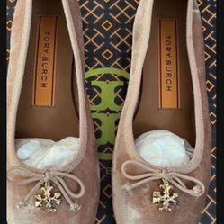 Tory Burch Sz Women's Charm Blush Ballet Slip-on SIZE 6 Shoes NEW (No Box) I do provide a Tory Burch shopping bag Pick up location in the city of pico