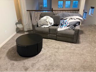 Free 2 seater sofa w cup holders and coffee table