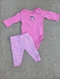 Carters Baby Girl 2-Piece Onesie and Leggings Set