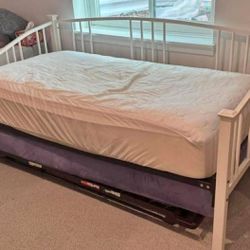 Twin Bed Frame With Pop Up Trundle 